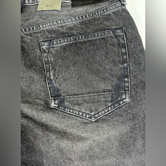NWT AllSaints Switch Raw Hem Denim Shorts in Washed Black - Size 31 - Picture 13 of 13